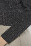 Maglia in filato di lana merinos, cashmere e lurex.
