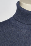Maglia dolcevita in filato di lana merinos, cashmere e lurex