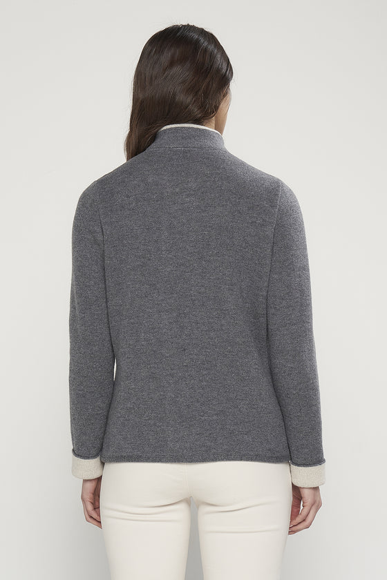 Giacca in lana e cashmere.