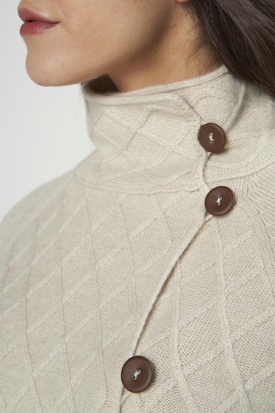 Giacca in cashmere, seta e lana.
